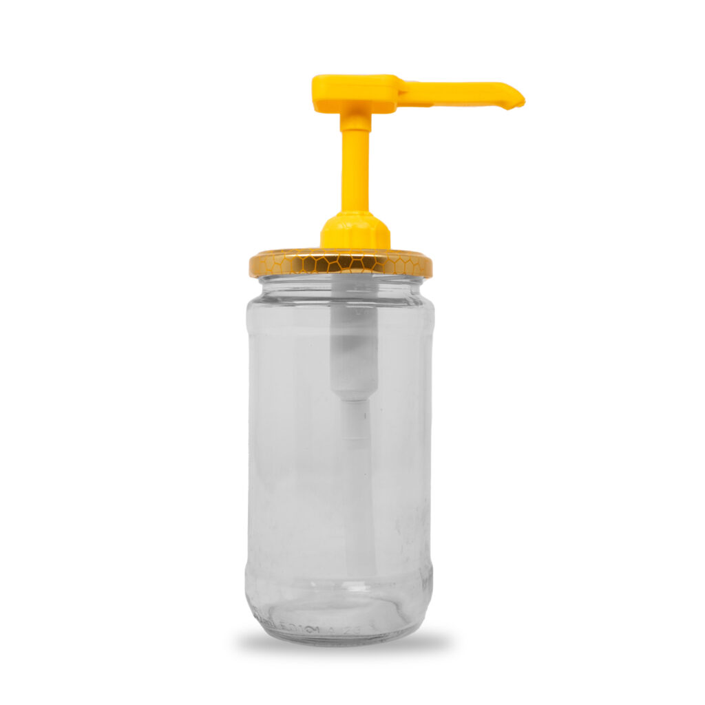 Distributeur De Miel En Verre 350 Ml Anti-goutte - Couvercles Amovibles, Design élégant Noir, Pour Cuisine Ou Café
